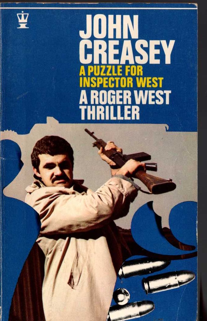 John Creasey  A PUZZLE FOR INSPECTOR WEST front book cover image