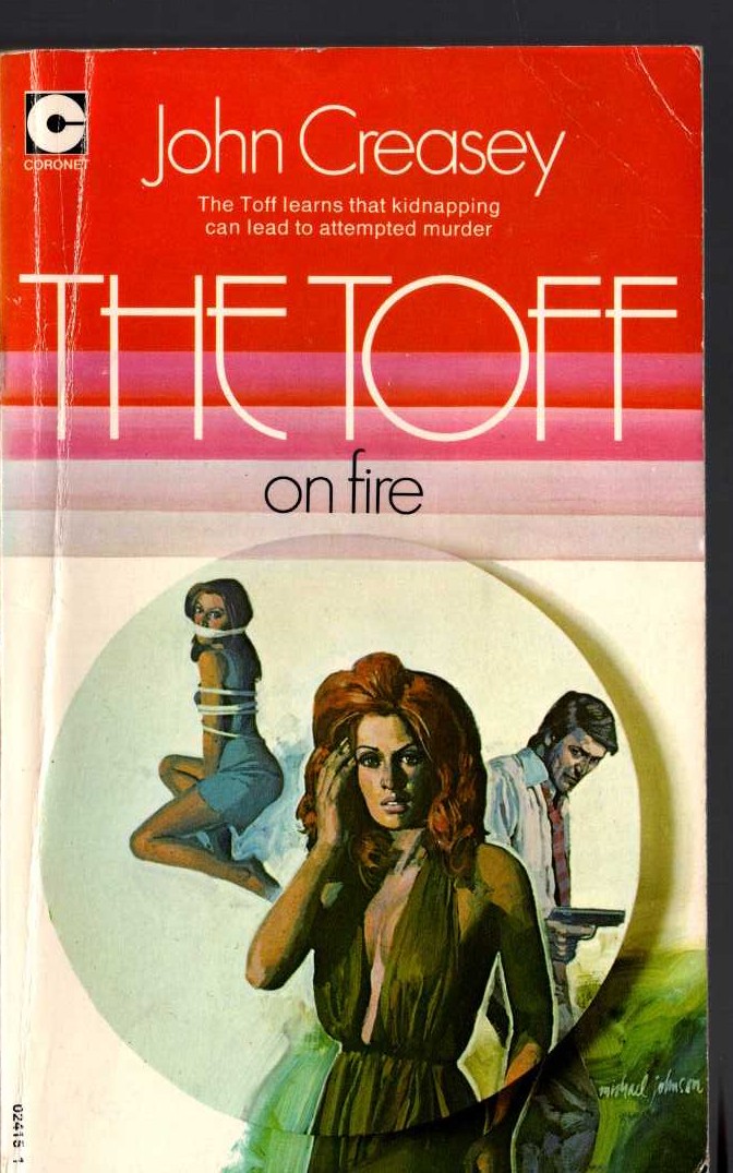 John Creasey  THE TOFF ON FIRE front book cover image