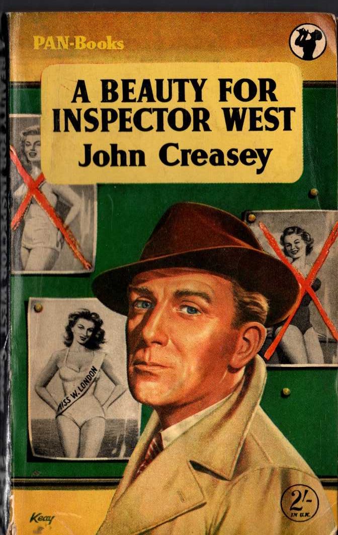 John Creasey  A BEAUTY FOR INSPECTOR WEST front book cover image