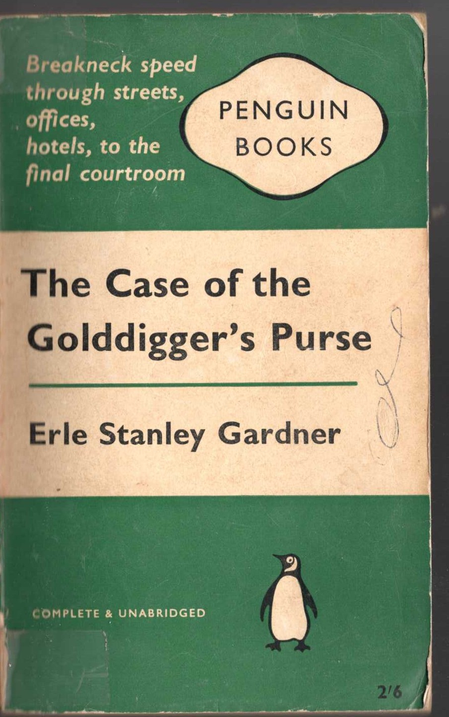 Erle Stanley Gardner  THE CASE OF THE GOLDDIGGER'S PURSE front book cover image
