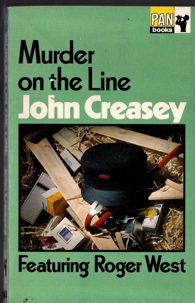 John Creasey  MURDER ON THE LINE (Roger West) front book cover image