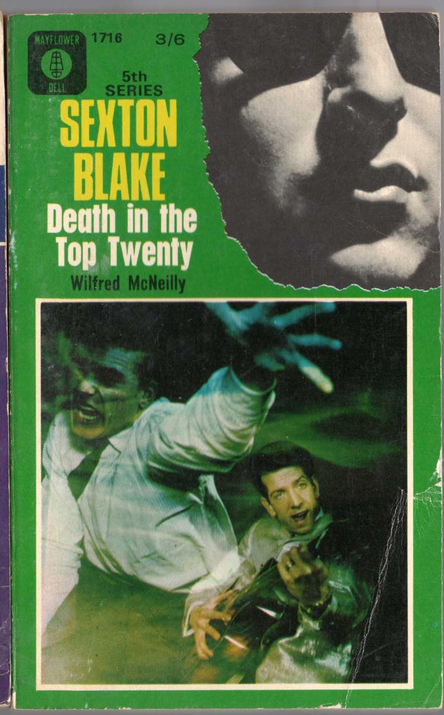 Wilfred McNeilly  DEATH IN THE TOP TWENTY (Sexton Blake) front book cover image