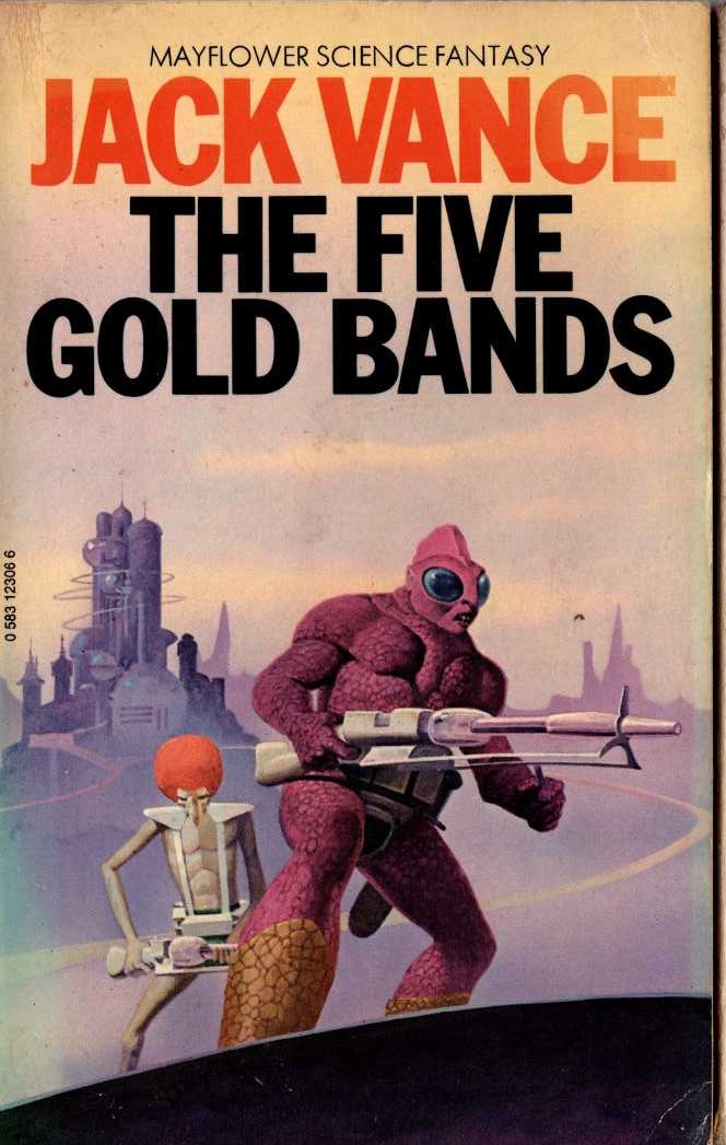 Jack Vance  THE FIVE GOLD BANDS front book cover image