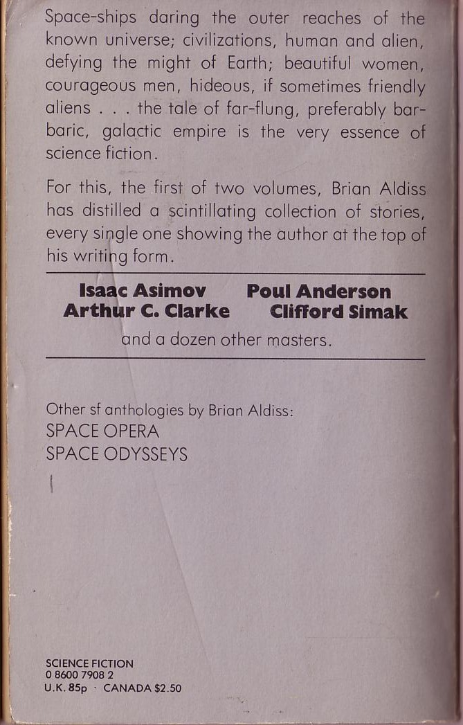 Brian Aldiss (Edits) GALACTIC EMPIRES 1 magnified rear book cover image