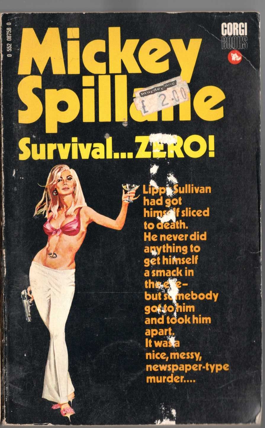 Mickey Spillane  SURVIVAL ZERO front book cover image