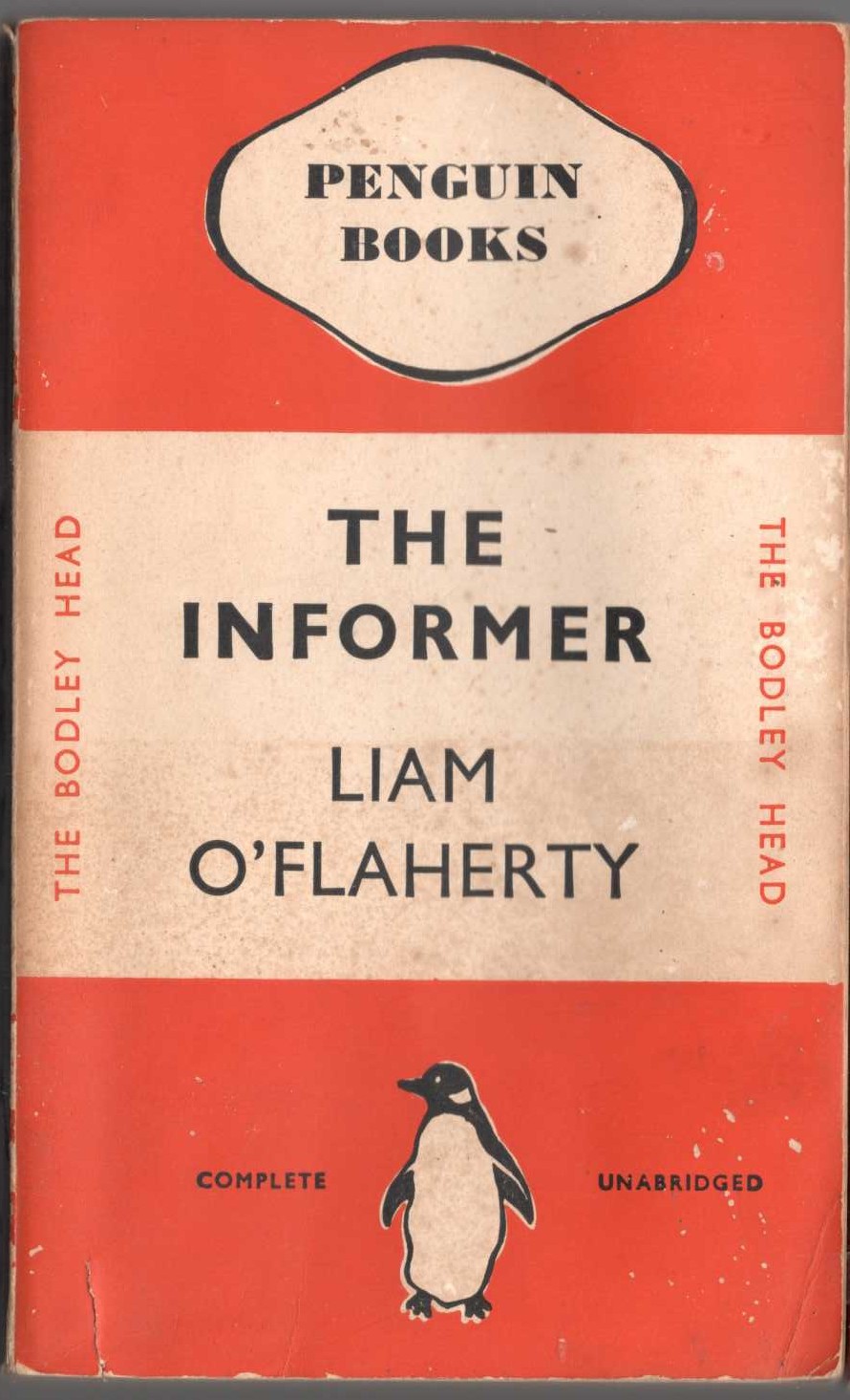 Liam O'Flaherty  THE INFORMER front book cover image