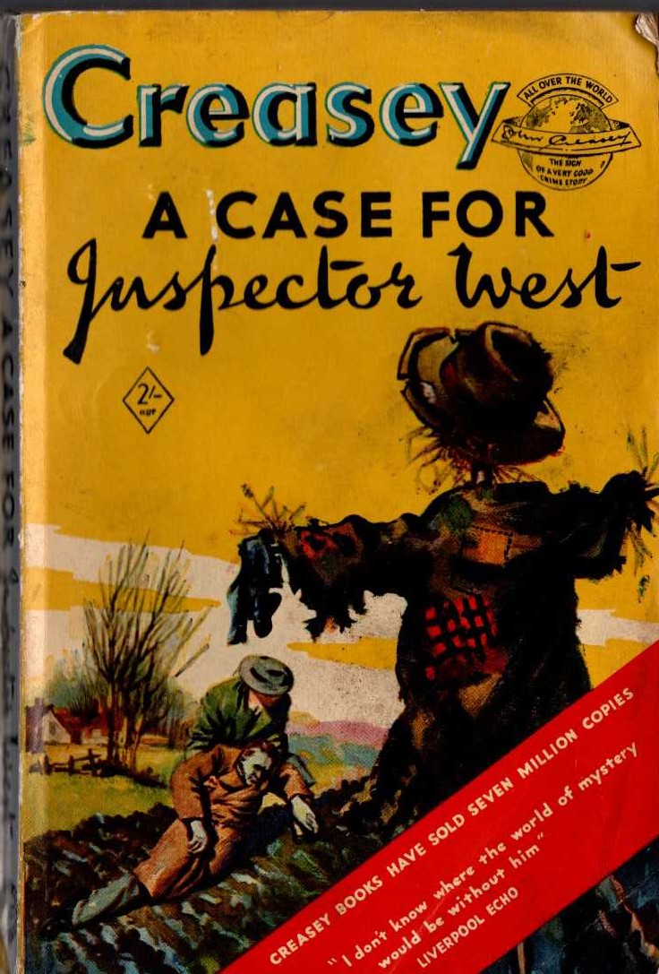John Creasey  A CASE FOR INSPECTOR WEST front book cover image