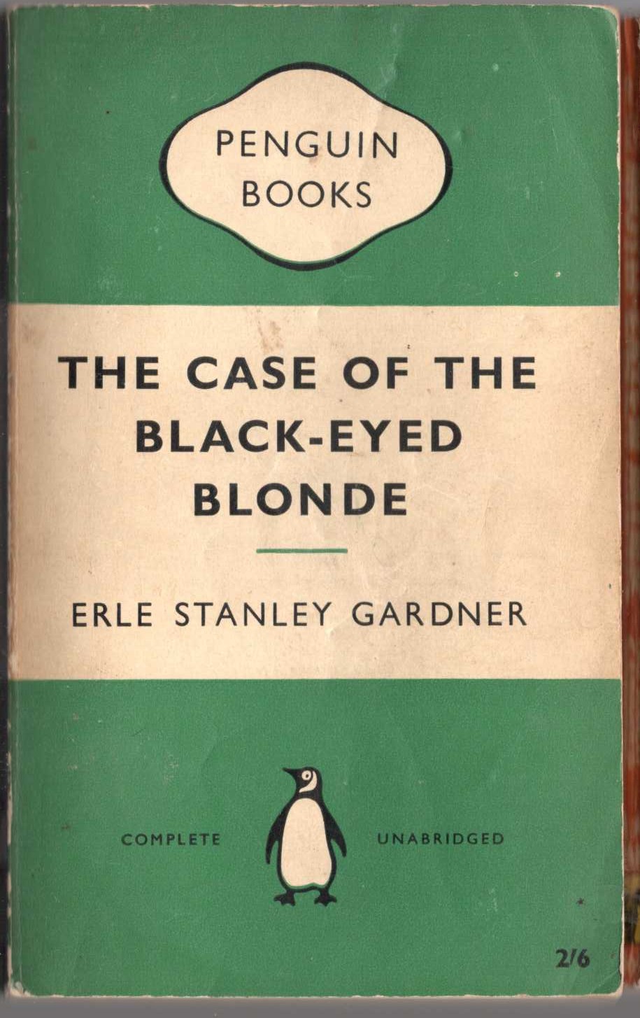 Erle Stanley Gardner  THE CASE OF THE BLACK-EYED BLONDE front book cover image