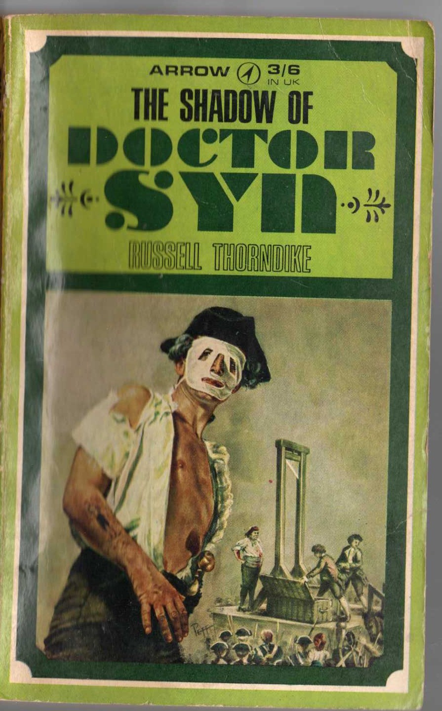 Russell Thorndike  THE SHADOW OF DOCTOR SYN front book cover image