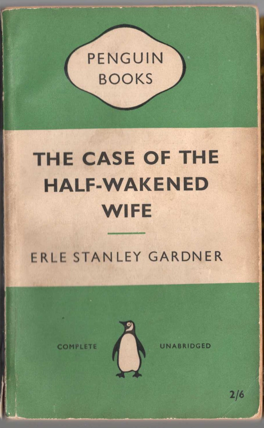Erle Stanley Gardner  THE CASE OF THE HALF-WAKENED WIFE front book cover image