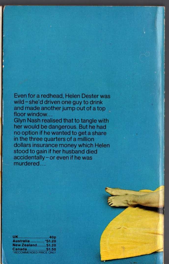 James Hadley Chase  THERE'S ALWAYS A PRICE TAG magnified rear book cover image