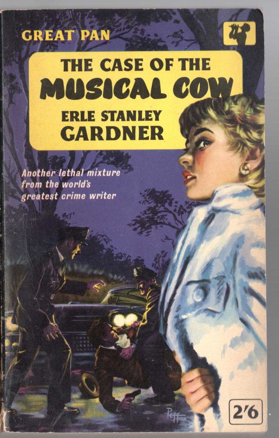 Erle Stanley Gardner  THE CASE OF THE MUSICAL COW front book cover image