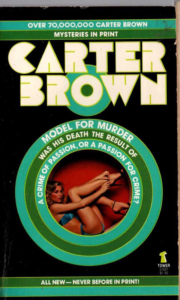 Carter Brown  MODEL FOR MURDER front book cover image
