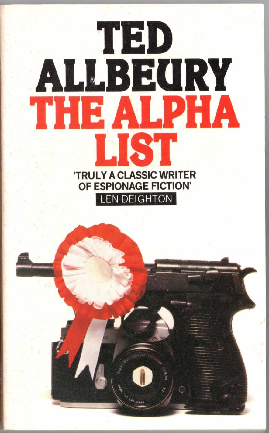 Ted Allbeury  THE ALPHA LIST front book cover image