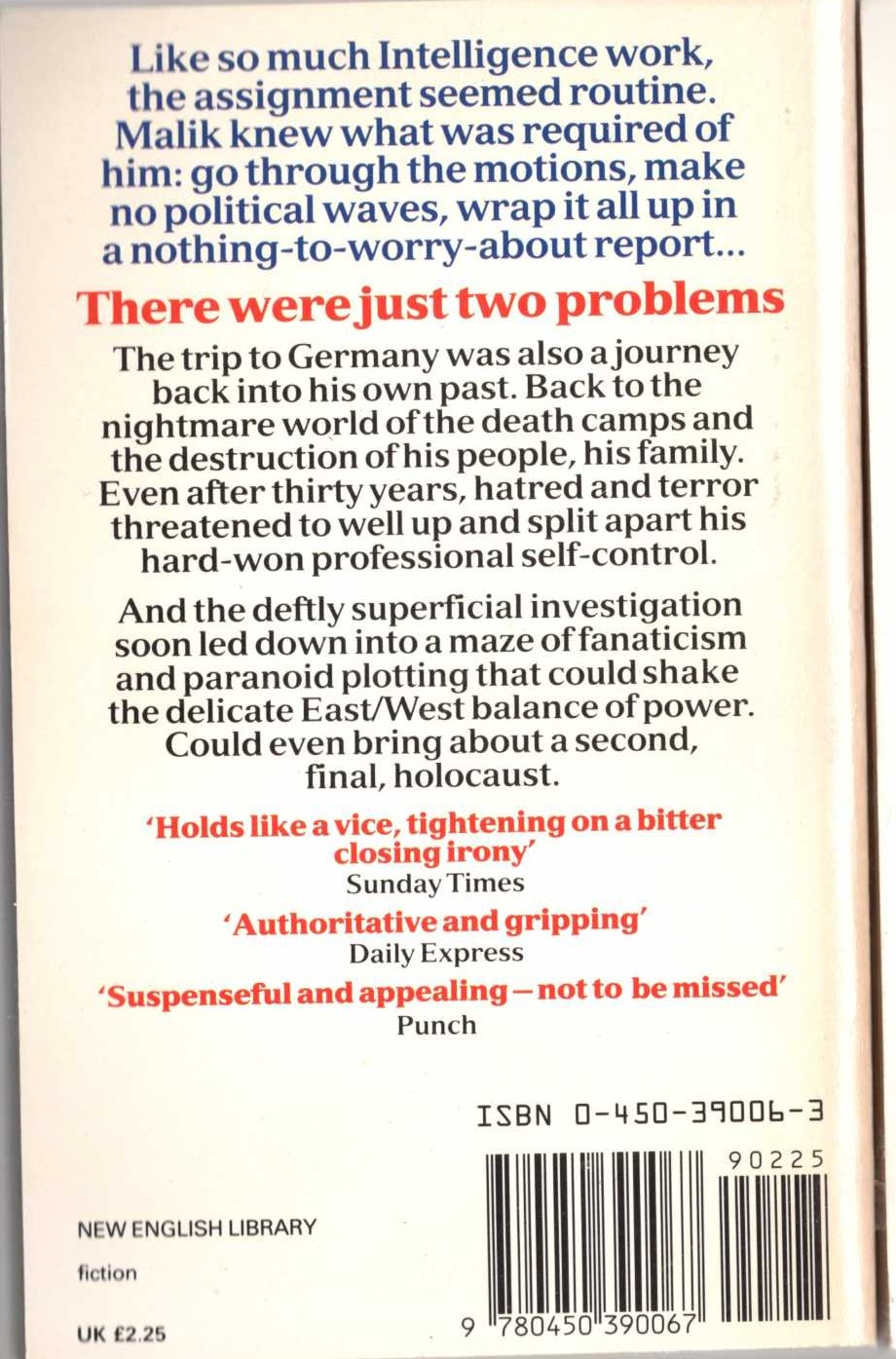 Ted Allbeury  CHILDREN OF TENDER YEARS magnified rear book cover image