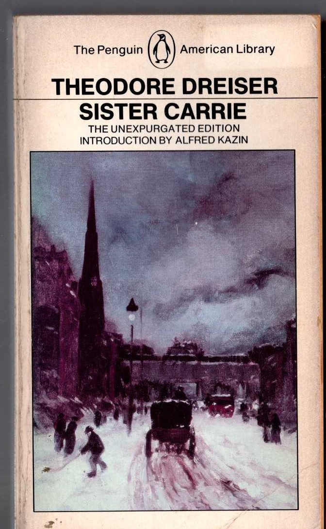 Theodore Dreiser  SISTER CARRIE front book cover image