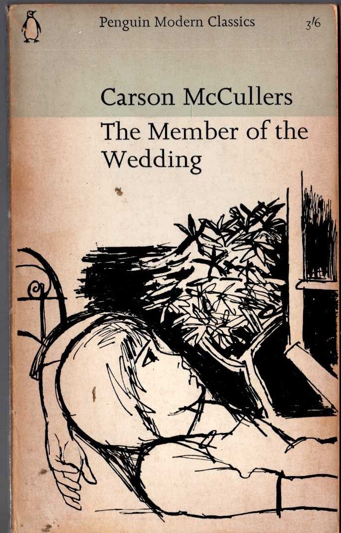 Carson McCullers  THE MEMBER OF THE WEDDING front book cover image