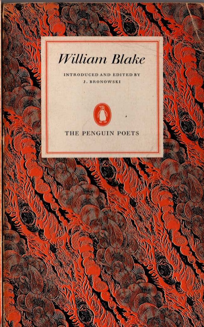 J. Bronowski (introduces_and_edits) WILLIAM BLAKE. Poetry front book cover image