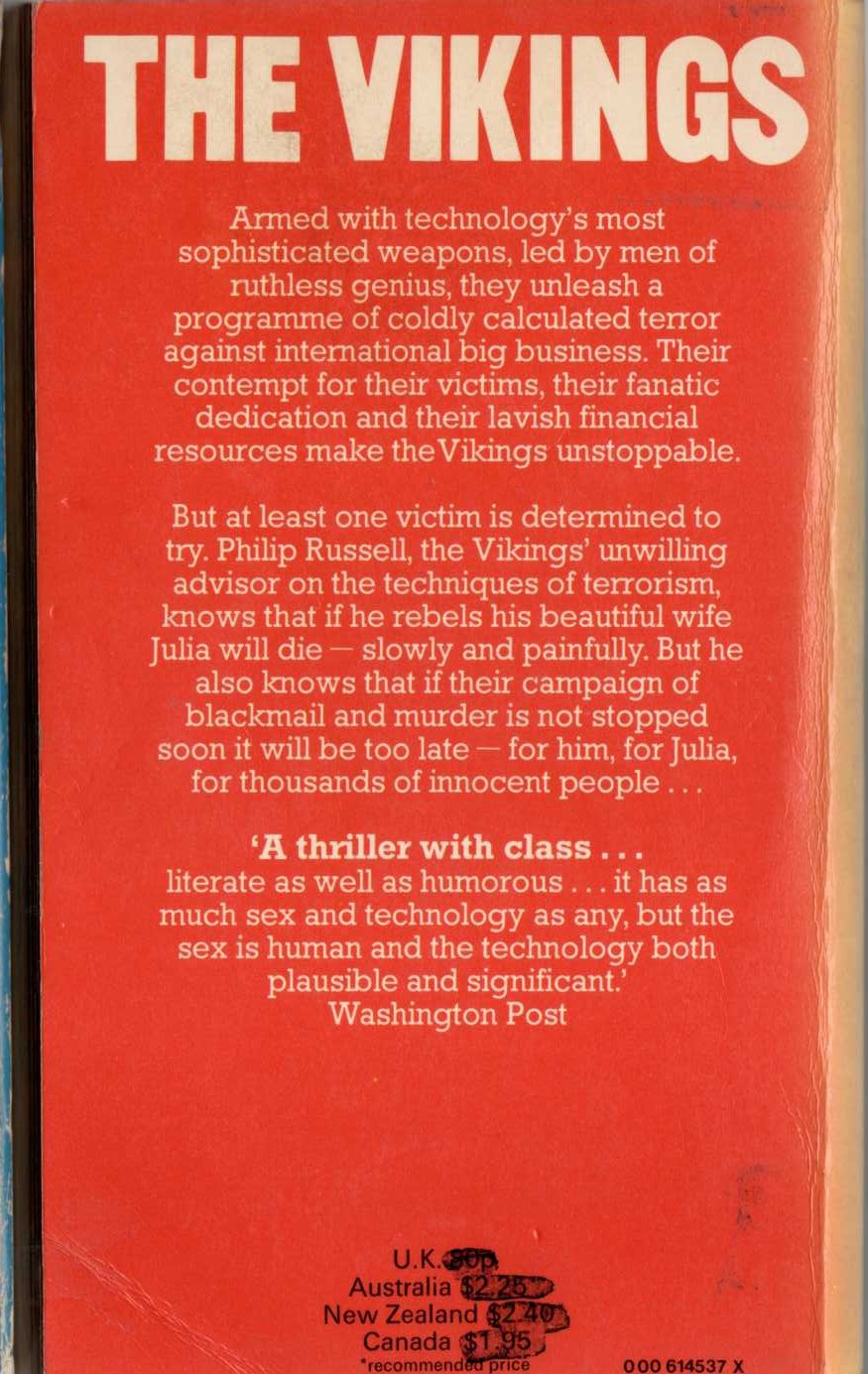 Norman Hartley  THE VIKING PROCESS magnified rear book cover image