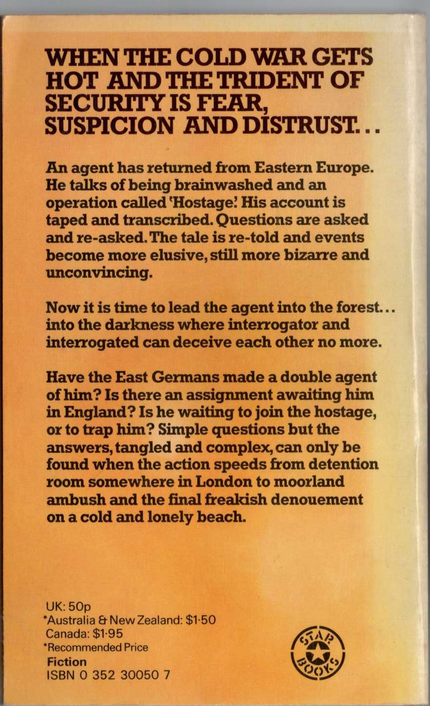 Robert Barr  THE EDGE OF THE FOREST magnified rear book cover image