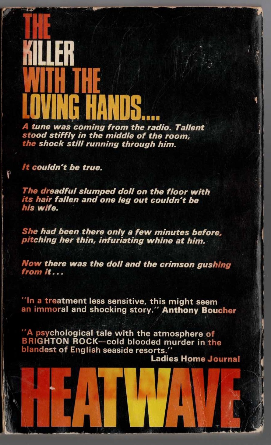 Elleston Trevor  HEATWAVE magnified rear book cover image