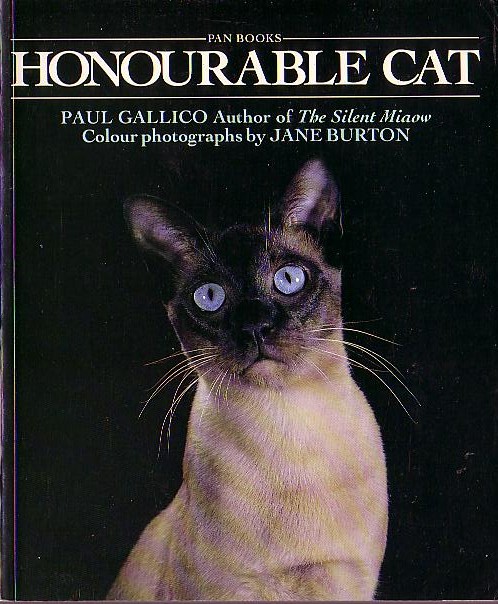 Paul Gallico  HONOURABLE CAT front book cover image