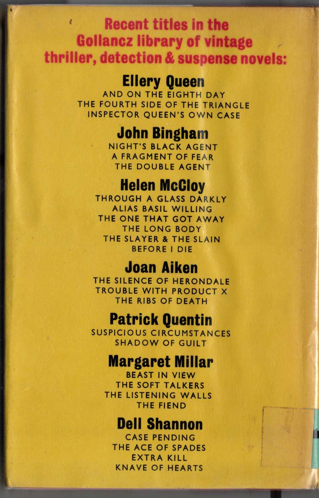 Paul Gallico
 .HONOURABLE CAT .Pan 1990 (Colour Illus.) rear cover image