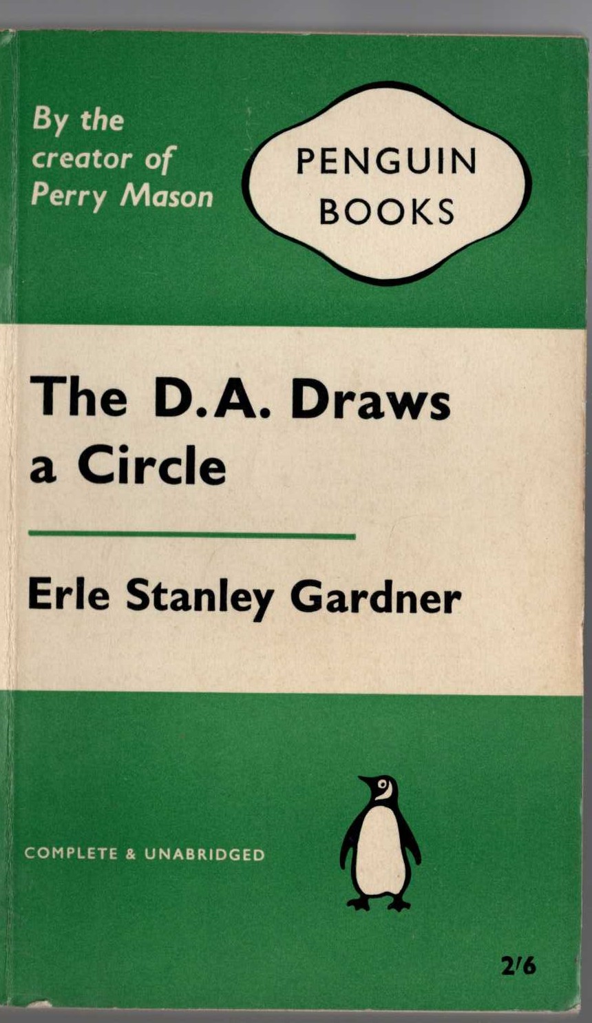 Erle Stanley Gardner  THE D.A. DRAWS A CIRCLE front book cover image