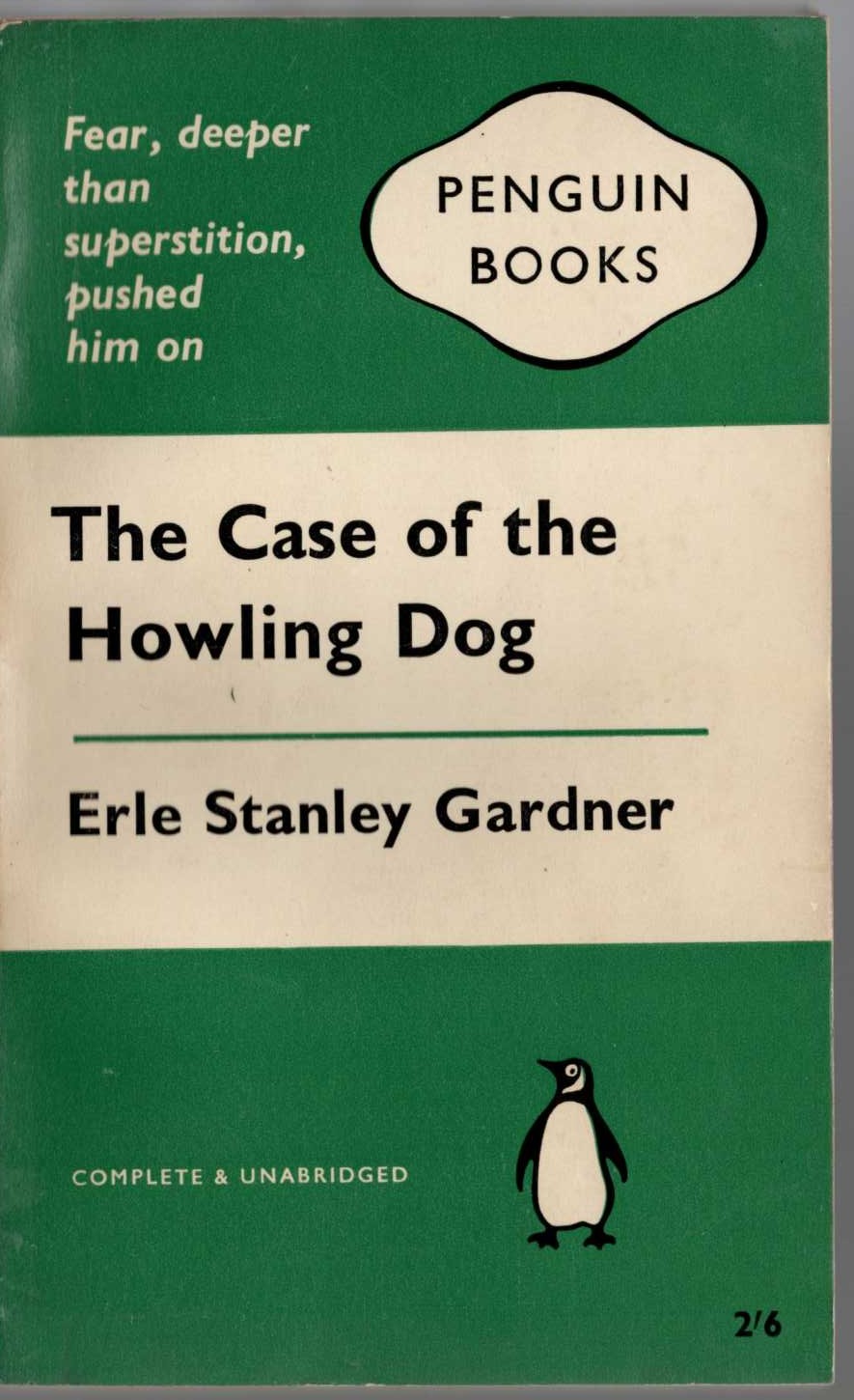 Erle Stanley Gardner  THE CASE OF THE HOWLING DOG front book cover image