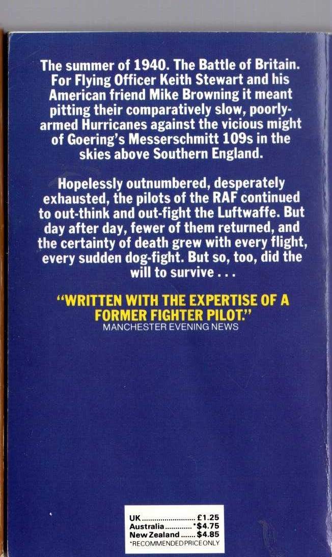 Richard Hough  THE FIGHT OF THE FEW magnified rear book cover image