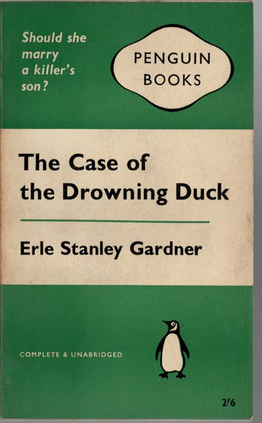 Erle Stanley Gardner  THE CASE OF THE DROWNING DUCK front book cover image