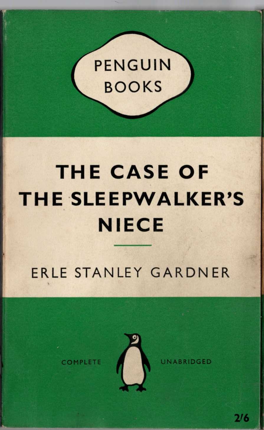 Erle Stanley Gardner  THE CASE OF THE SLEEPWALKER'S NIECE front book cover image