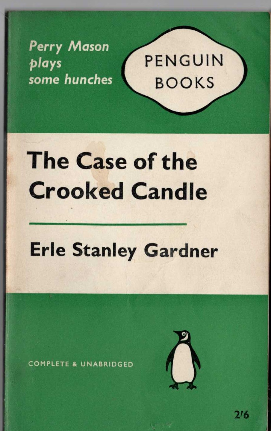 Erle Stanley Gardner  THE CASE OF THE CROOKED CANDLE front book cover image