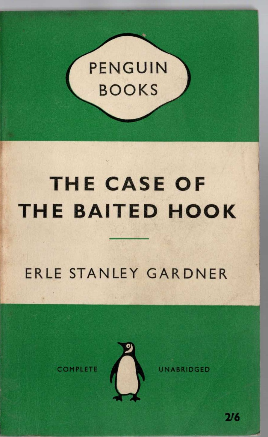 Erle Stanley Gardner  THE CASE OF THE BAITED HOOK front book cover image