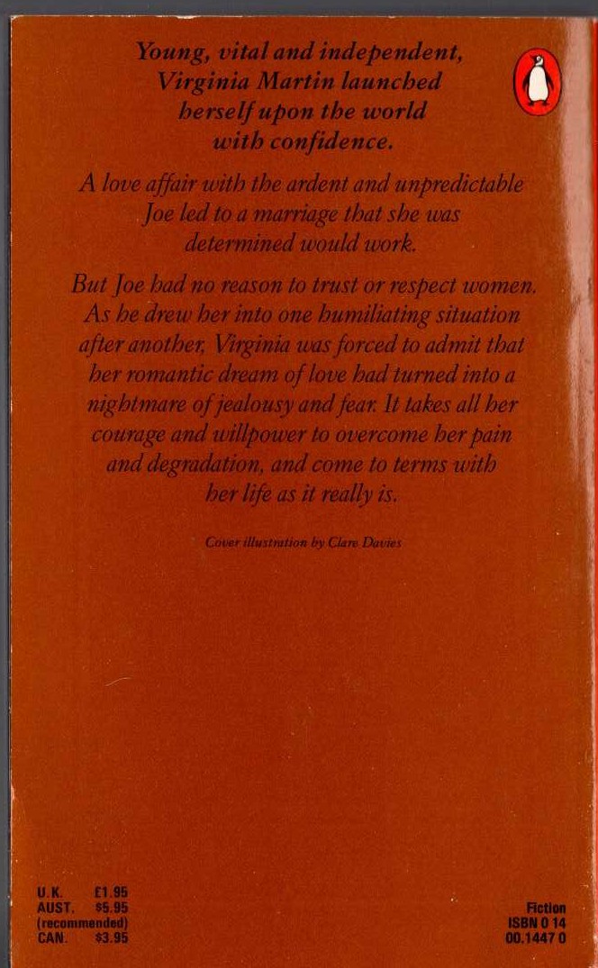 Monica Dickens  THE ANGEL IN THE CORNER magnified rear book cover image