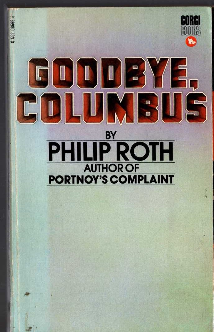 Philip Roth  GOODBYE, COLUMBUS front book cover image