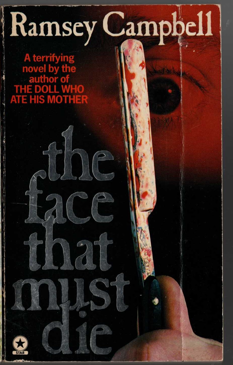 Ramsey Campbell  THE FACE THAT MUST DIE front book cover image