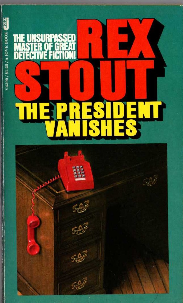 Rex Stout  THE PRESIDENT VANISHES front book cover image