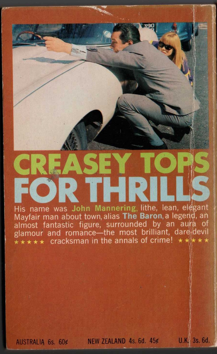 Anthony Morton  SHADOW THE BARON magnified rear book cover image