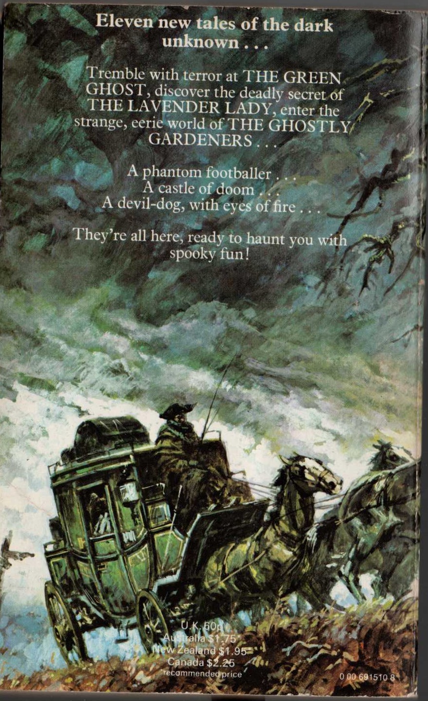 Mary Danby (edits) THE 11th ARMADA GHOST BOOK [ELEVENTH] magnified rear book cover image