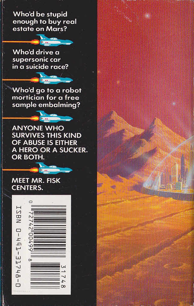 Piers Anthony  HARD SELL magnified rear book cover image