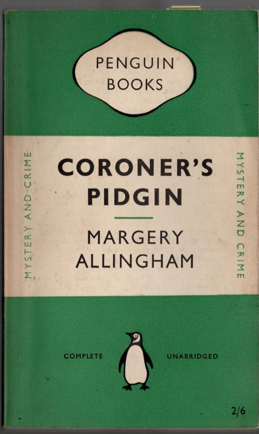 Margery Allingham  CORONER'S PIDGIN front book cover image