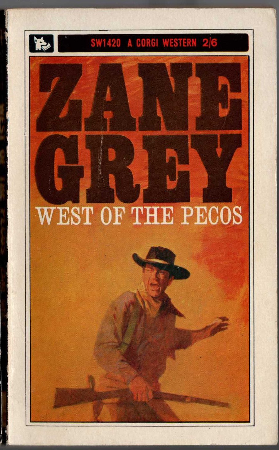Zane Grey  WEST OF PECOS front book cover image