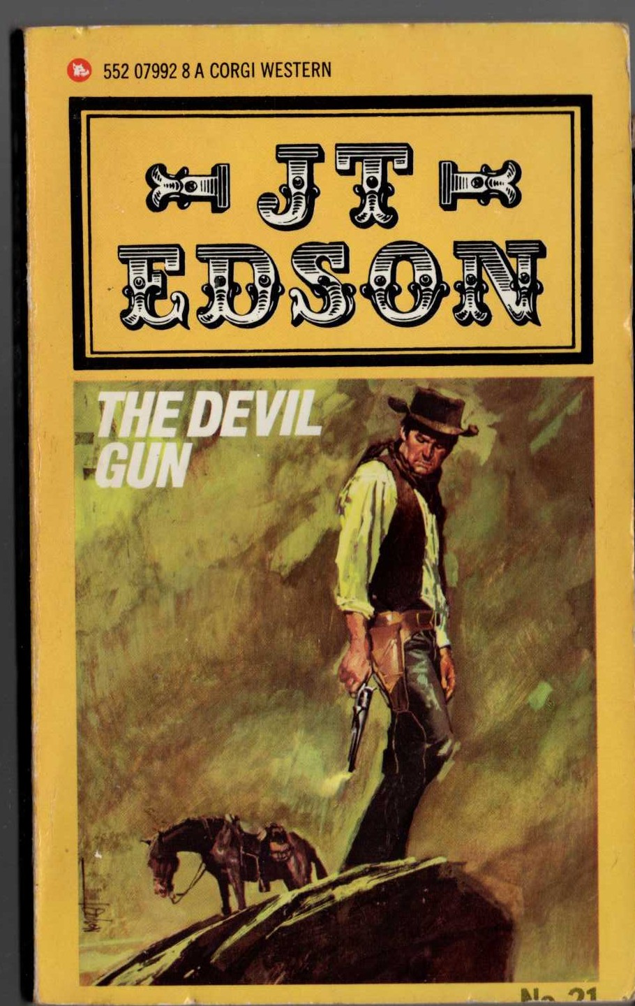 J.T. Edson  THE DEVIL GUN front book cover image