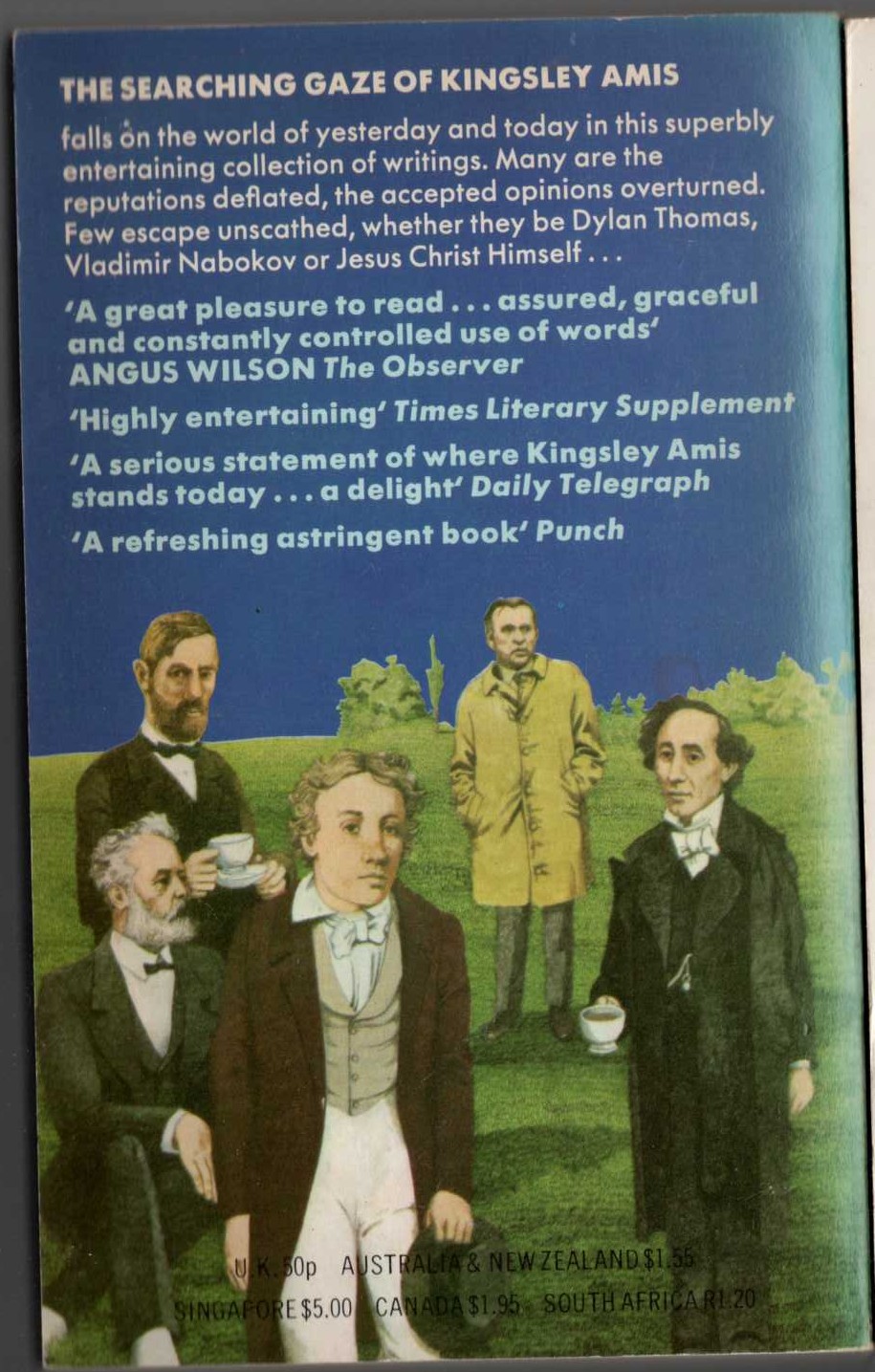 Kingsley Amis  WHAT BECAME OF JANE AUSTEN? and Other Questions (non-fiction) magnified rear book cover image