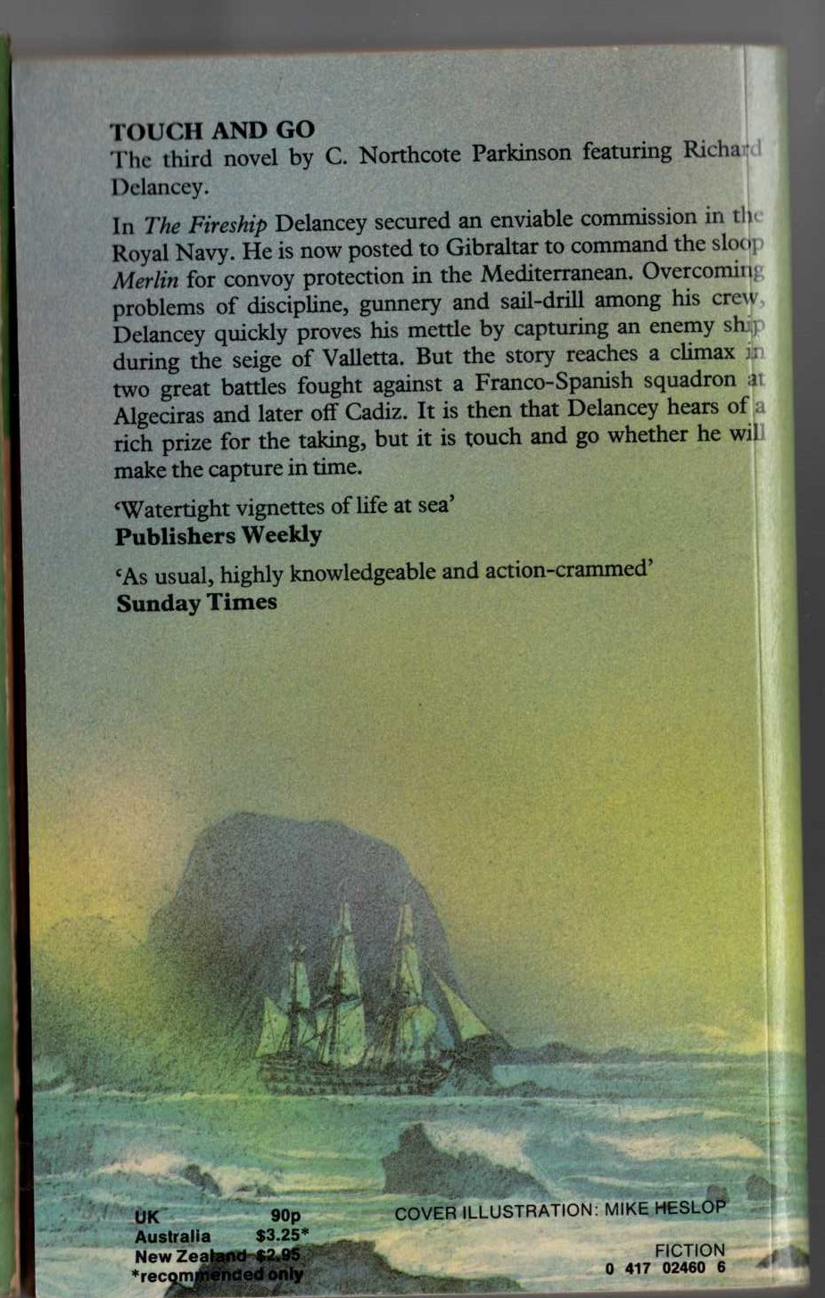 C. Northcote Parkinson  TOUCH & GO magnified rear book cover image