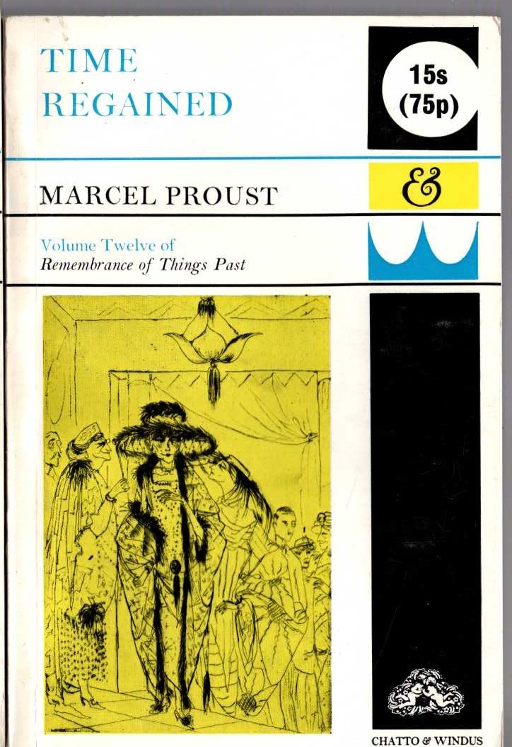 Marcel Proust  TIME REGAINED front book cover image