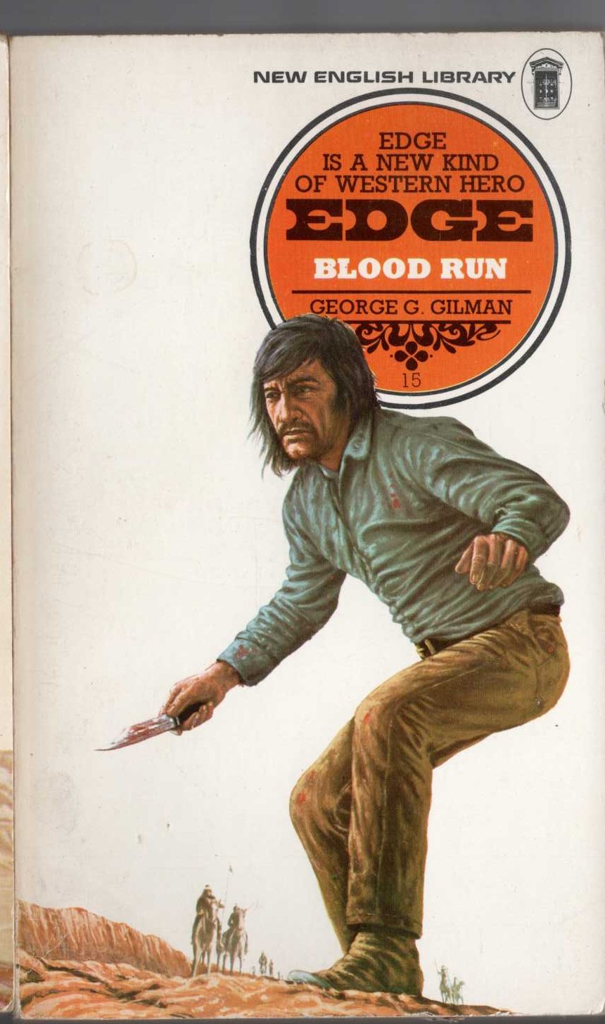 George G. Gilman  EDGE 15: BLOOD RUN front book cover image