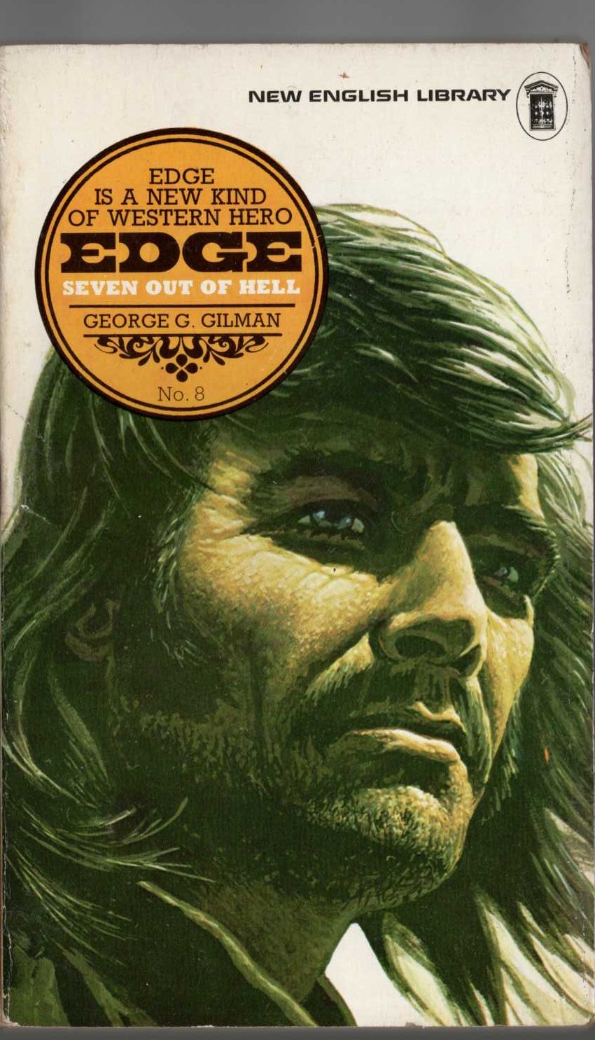 George G. Gilman  EDGE 8: SEVEN OUT OF HELL front book cover image