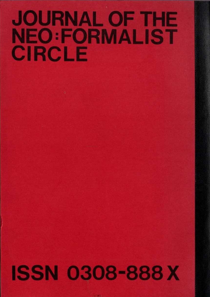 Richard Godden  ESSAYS IN POETICS 1983, 8,1 magnified rear book cover image